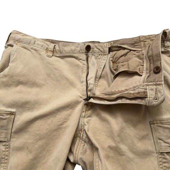 Polo Ralph Lauren Cargo Jogger Pants Mens 36x30 (Fits 36x26) Slim Fit Beige - Picture 4 of 6